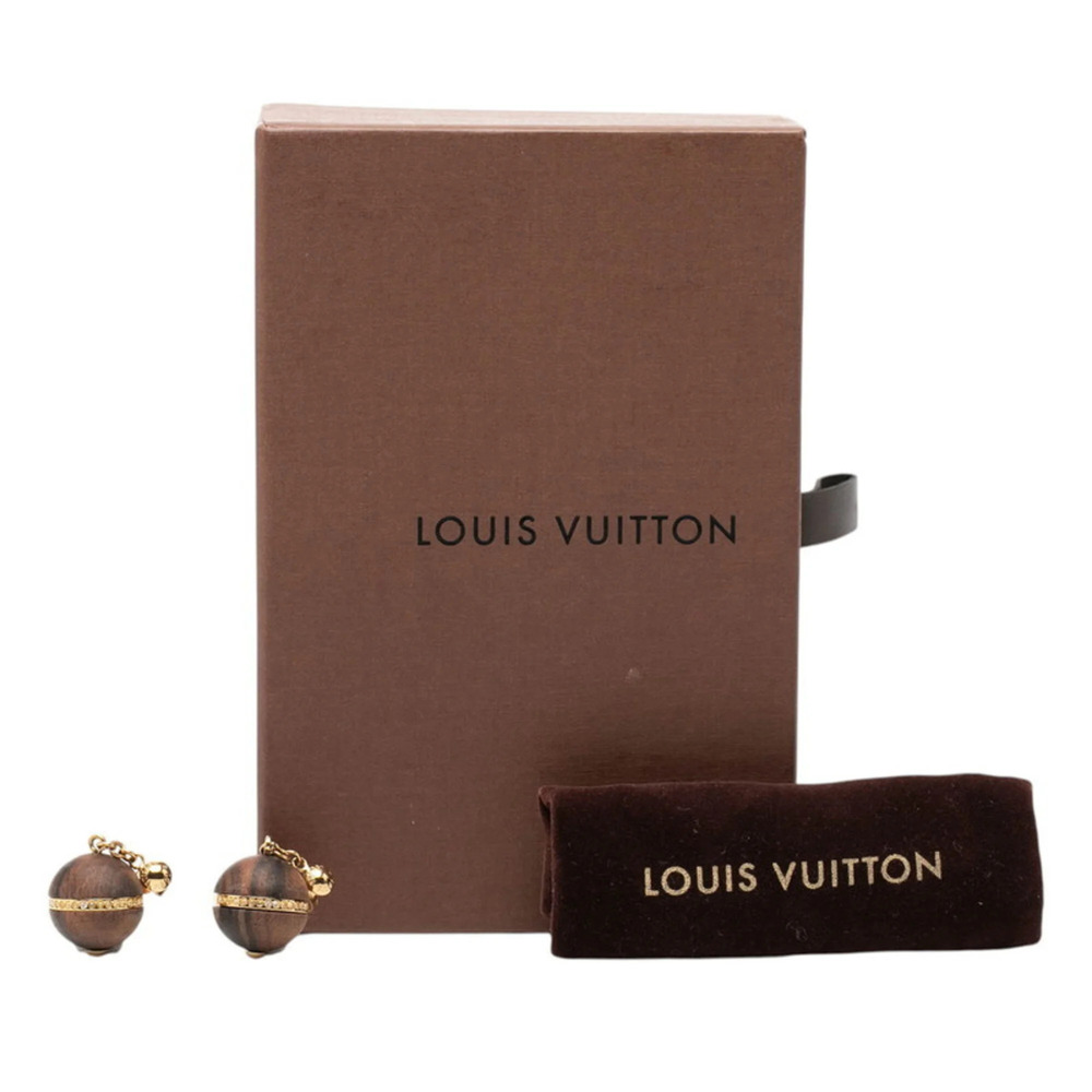 LOUIS VUITTON Brown Earrings - Picture 5 of 5